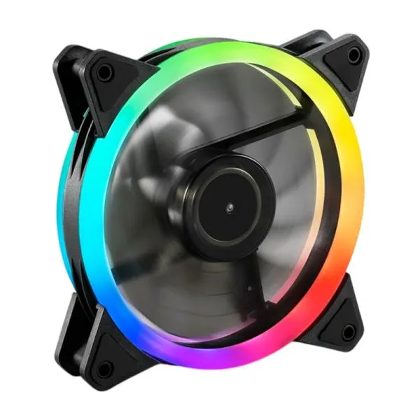 ABANICO RGB SHARKOON SHARK BLADES RGB 1X12CM 4044951026876 NEGRO