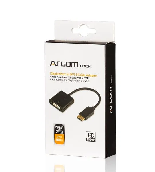 ADAPTADOR ARGOM DISPLAY PORT A DVI 6 PULG/15CM ARG-CB-1322