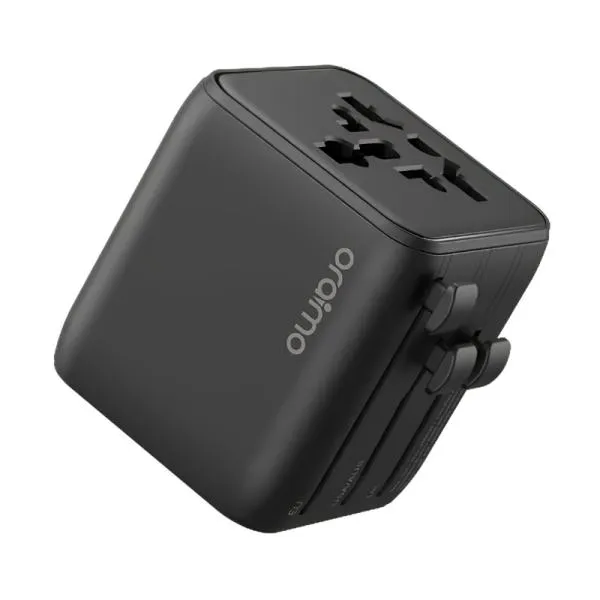 ADAPTADOR UNIVERSAL ORAIMO POWEROMNI 25 OCW-T01 2 TOMAS AC/ENCHUFES NEGRO