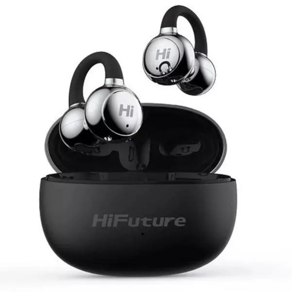 AUDIFONO HIFUTURE FLEXCLIP INALÁMBRICO BLUETOOTH IPX5 CON DISEÑO ERGONÓMICO NEGRO