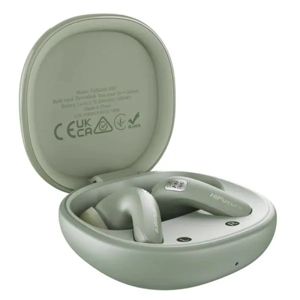 AUDIFONO HIFUTURE FLYBUDS4 ANC INALÁMBRICO BLUETOOTH CON CANCELACION DE SONIDO VERDE