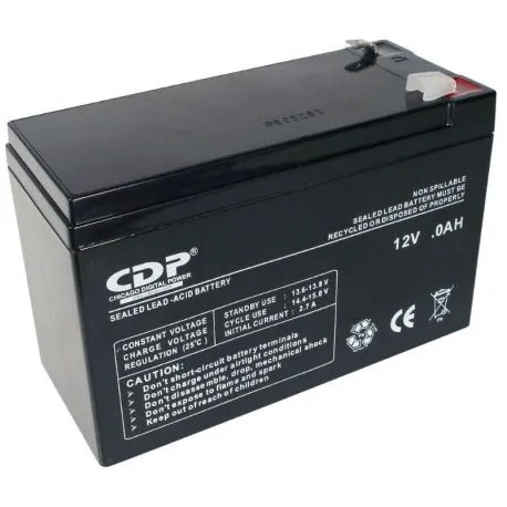 BATERIA CDP SLB12-7 7AH 12V UPS NEGRO