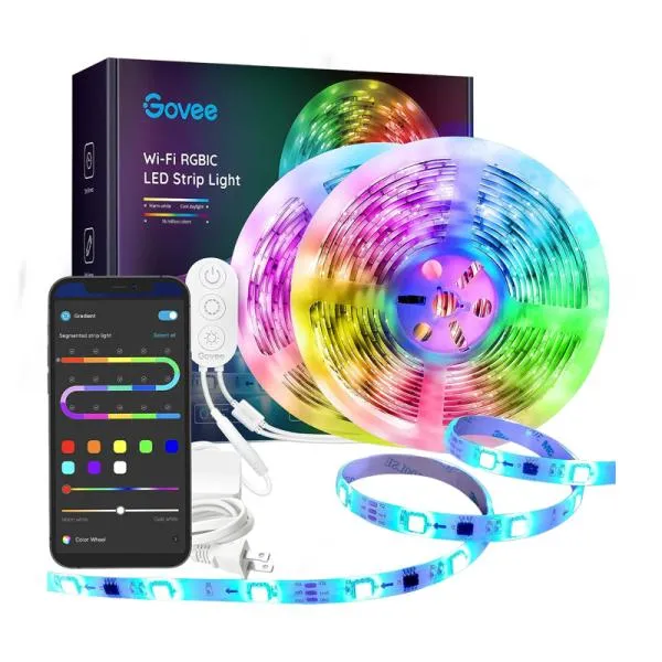 CABLE DE LUCES GOVEE H6110 WIFI RGB LED STRIP LIGHTS (5 METROS) X 2 ROLLOS H61101A3
