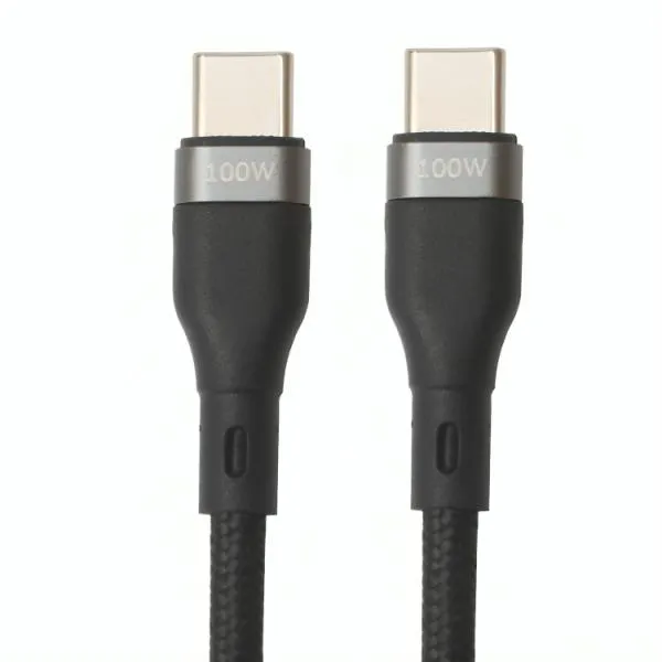 CABLE NOVA FAD32131002C USB-C A USB-C 100W 3M NYLON CARGA ULTRA RAPIDA NEGRO