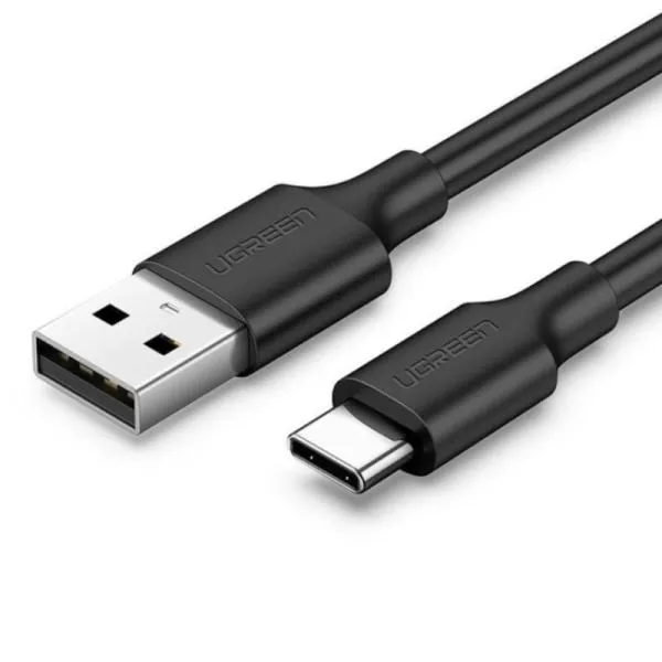 CABLE UGREEN US287 USB-A 2.0 A USB-C  1.5M 60117 NEGRO