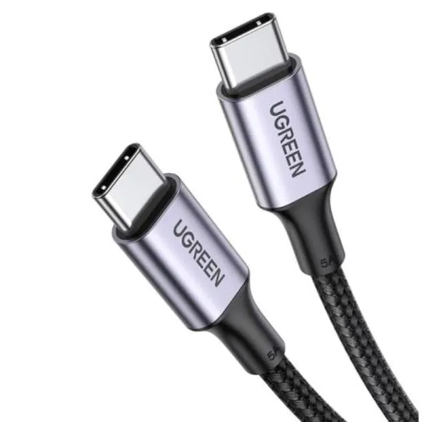 CABLE UGREEN US316 USB-C A USB-C 1M 70427 NEGRO