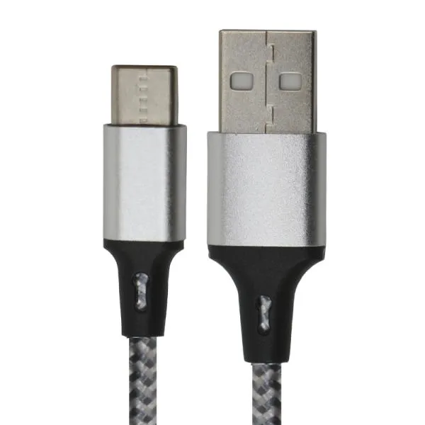 CABLE USB-C A USB-A 2.0 NOVA FAD31218002C CARGA RAPIDA 1.8M NYLON BLANCO