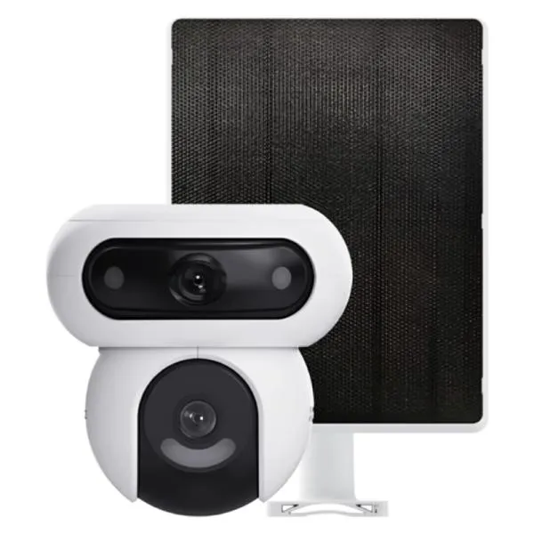 CAMARA DOMO EZVIZ CS-HB90/SP-R100(4MP+4MP) 2K+ WI-FI LENTE DOBLE 2.8 MM / 6 MM 35M AUDIO BIDIRECCIONAL CON PANEL SOLAR 303103361