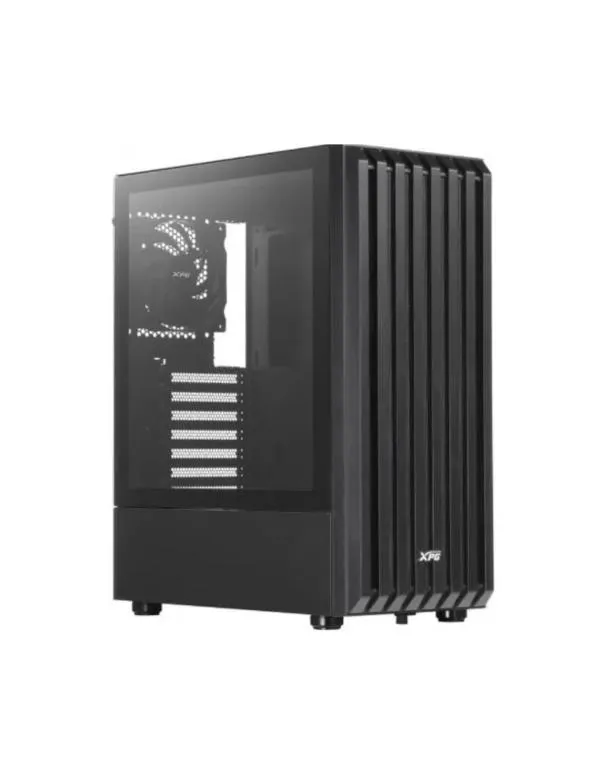 CASE GAMING ADATA XPG VALOR STORM MID TOWER SIN VENTILACIÓN INCLUIDA CON VIDRIO LATERAL Y MALLA FRONTAL VALORSTORMMTWOF-BKCWW NEGRO