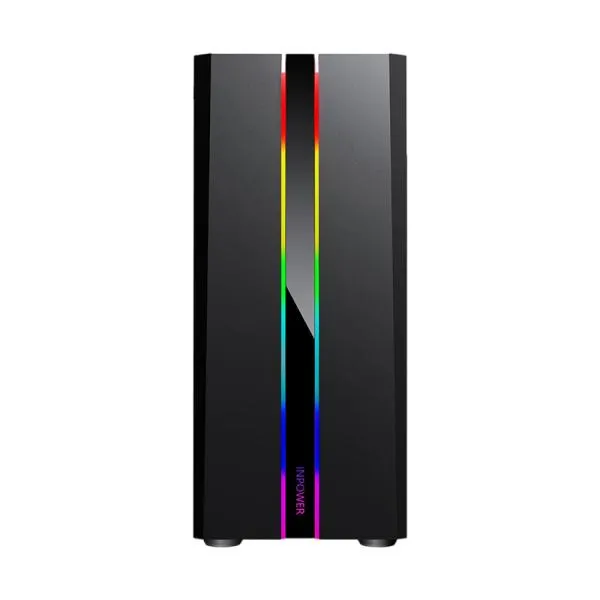 CASE GAMING RGB EAGLE WARRIOR TLALOC CG05RDRA002C L400 MID TOWER 1 VENTILADOR DE 120MM CON VIDRIO LATERAL Y TIRA RGB  (INCLUYE PEQUEÑO CONTROL BOARD NEGRO