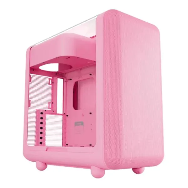 CASE HYTE X50 MID TOWER SIN VENTILACIÓN INCLUIDA CON PANEL LATERAL CS-HYTE-X50G-SM ROSADO