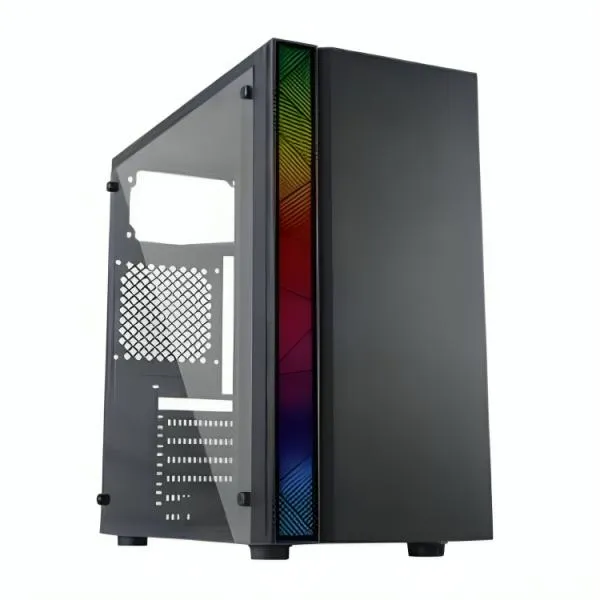 CASE ND-550 RGB STRIP E010-156 BLACK USB 2.0*2 + HD AUDIO