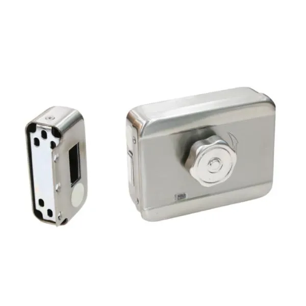 CERRADURA INTELIGENTE HIKVISION DS-K4E100(O-STD) CABLEADO 12V DC - ACERO INOXIDABLE/PESTILLO 20MM 302900893