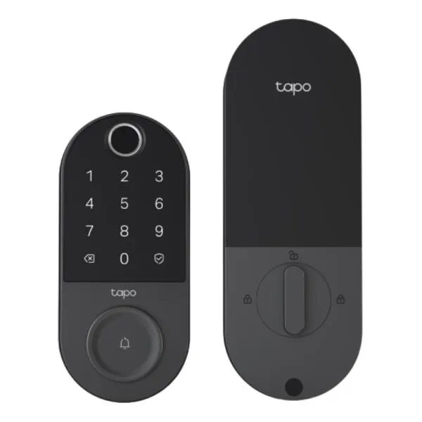 CERRADURA INTELIGENTE TP LINK TAPO DL110(US) TECLADO DIGITAL CON HUELLA WI-FI / BLUETOOTH NEGRO