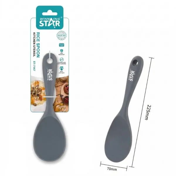 CUCHARA ARROCERA WINNING STAR ST-7567 SILICONA / NYLON FS-1658-WST-38864 GRIS