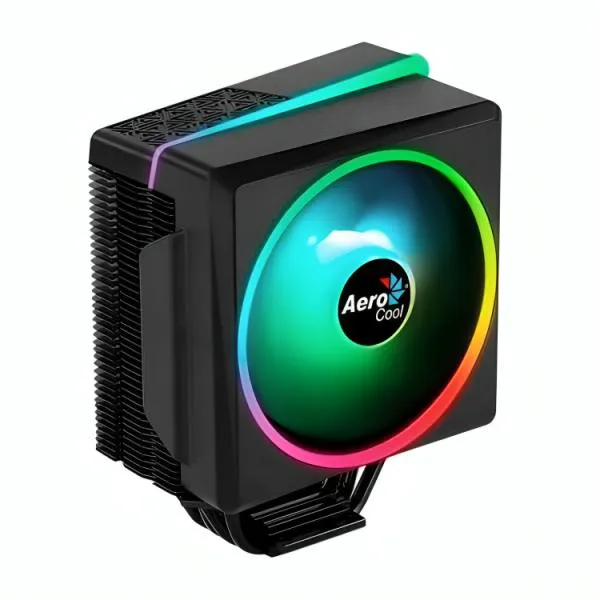 ENFRIAMIENTO DE AIRE AEROCOOL CYLON 4F ARGB PWM 4P LGA1700/AM5 1X120MM PWM PARA CPU ACTC-CL30420.14 NEGRO
