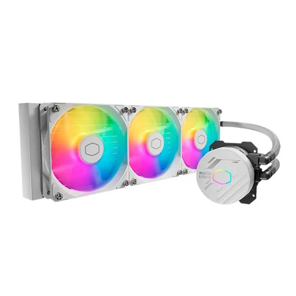 ENFRIAMIENTO LIQUIDO RGB COOLER MASTER MASTERLIQUID 360L CORE ARGB WHITE AIO 360MM MLW-D36M-A18PZ-RW BLANCO
