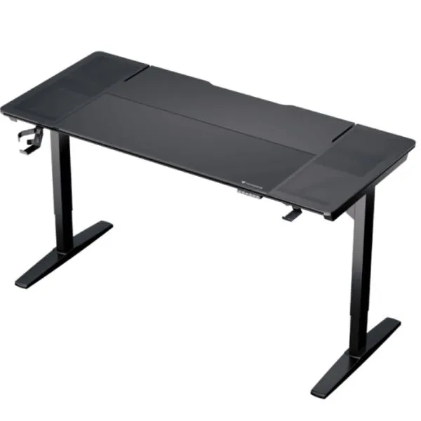 ESCRITORIO AJUSTABLE THUNDERX3 LAB-X SOPORTE PARA HEADSET Y PORTAVASOS TEGD-7029101.11 TEGD-7029101.12 NEGRO