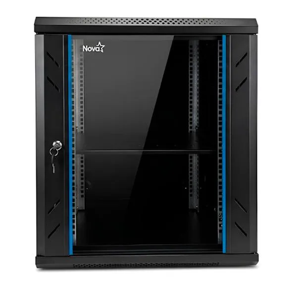 GABINETE DE RED 12U NOVA ACERO/PANEL SPCC CN12U11H001C
