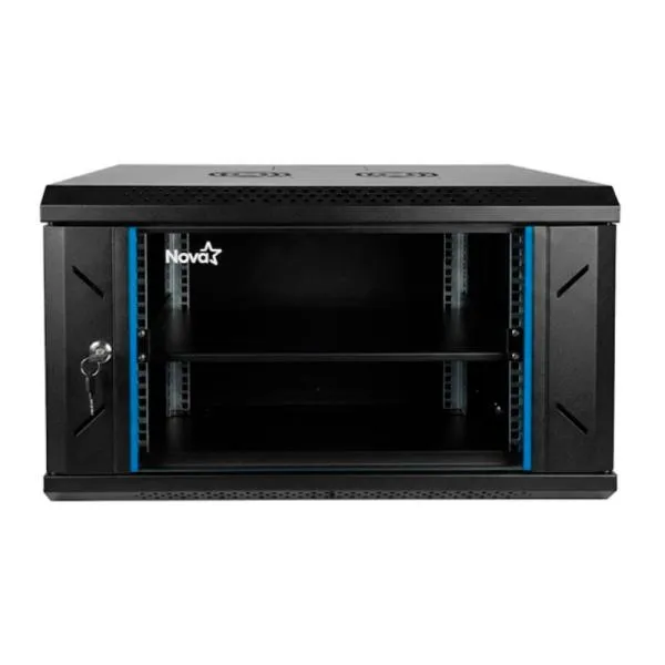 GABINETE DE RED 6U NOVA ACERO/PANEL SPCC CN06U11H001C