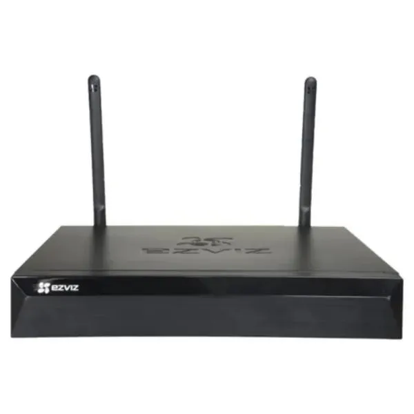 GRABADORA NVR EZVIZ CS-X5S-R100-4W 4 CANALES HASTA 3K 1 SATA HASTA 8 TB (SIN DISCO) WI-FI 2.4G + H.265 303000430 NEGRO