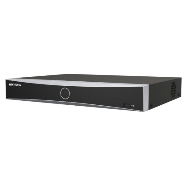 GRABADORA NVR HIKVISION DS-7608NXI-K1(D) 8 CANALES 4K 16TB H.265+ NEGRO