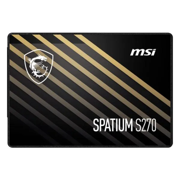 HD INTERNO SOLIDO 960GB MSI SPATIUM S270 2.5 PULG SATA III 500MB/S / 450MB/S S78-440P130-P83 NEGRO