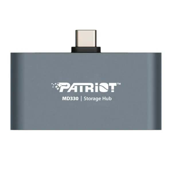 HUB CON ALMACENAMIENTO PATRIOT MOBILE MD330 USB-C 3.2 GEN 1 HDMI 4K 512GB PMD512GH013 GRIS