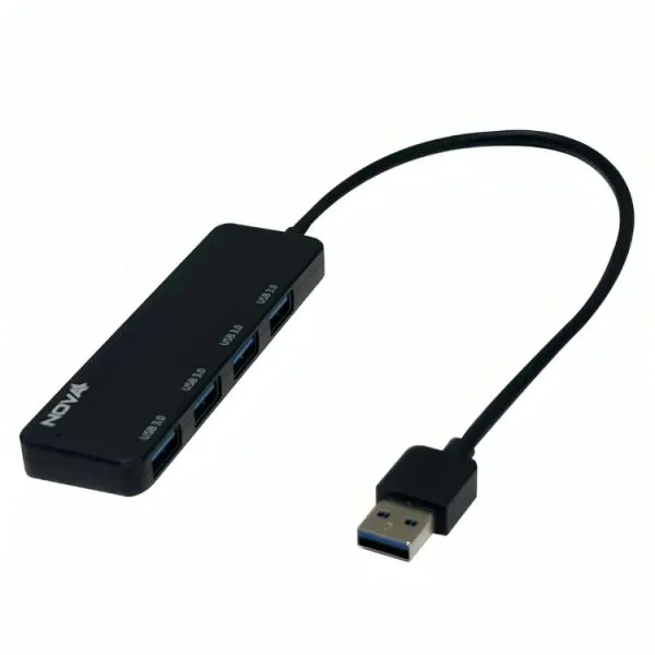 HUB NOVA AHB1S340002C 4 EN 1 USB-A 3.0 4 PUERTOS USB-A 3.0 MICRO 5V 5GBPS