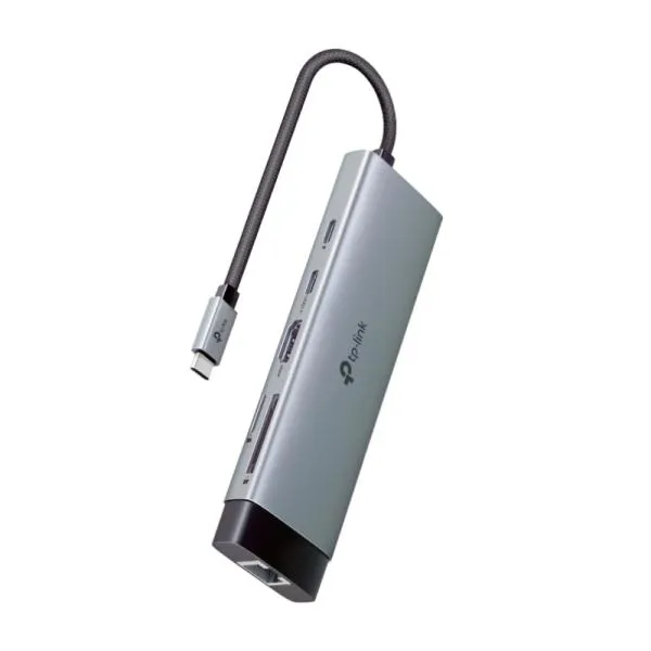 HUB TP LINK UH9120C(UN) USB-C  9 EN 1 3 PUERTOS USB 1 PUERTO USB-C 1 PUERTO USB 3.0 1 PUERTO ETHERNET 1 PUERTO HDMI 1 PUERTO MICRO SD 1 PUERTO SD