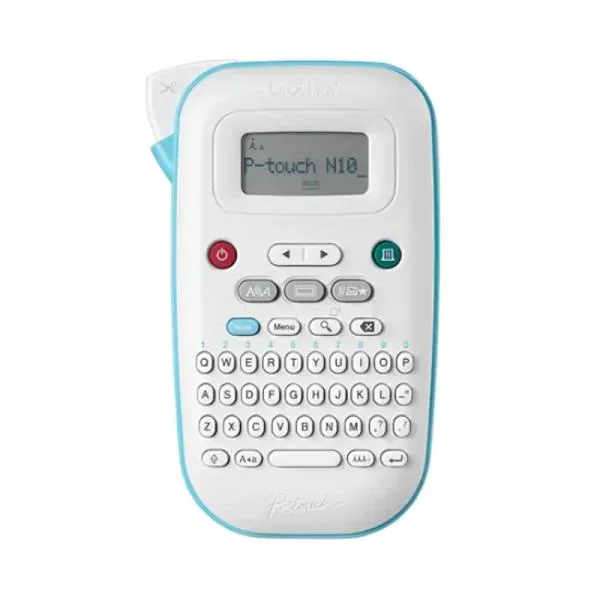 IMPRESORA DE ETIQUETA BROTHER PTN10 PORTÁTIL COMPATIBLE CON P-TOUCH BTAG 12MM Y CON TECLADO QWERTY BLANCO