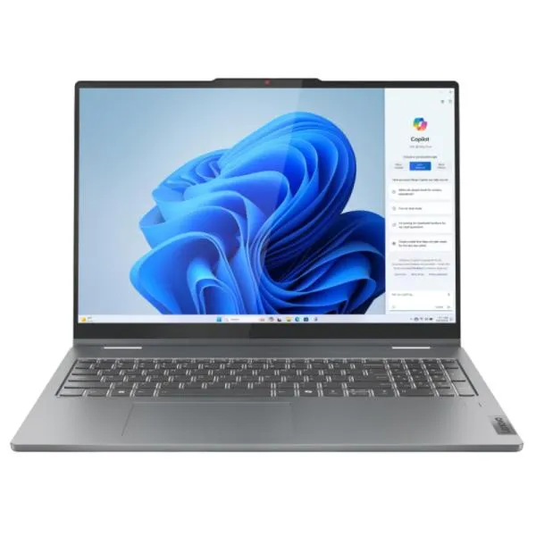 LAPTOP LENOVO IDEAPAD 5I 2 EN 1 16 PULG CORE 7-150U 16GB 1TB TOUCH WIN 11 INGLÉS 83DU000CUS GRIS