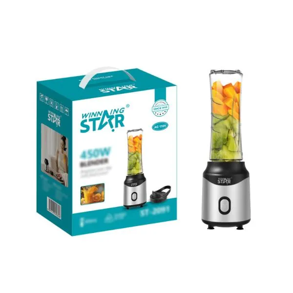 LICUADORA WINNING STAR ST-2091 450W 600ML ZZJ-1784-WST-110V-16015 NEGRO / GRIS