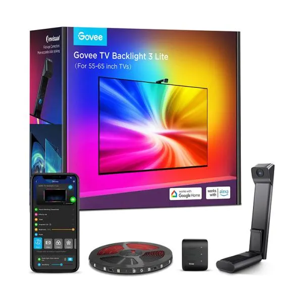 LUCES GOVEE TV BACKLIGHT 3 55-65 PULG RGBIC WI-FI BLUETOOTH H60991D1