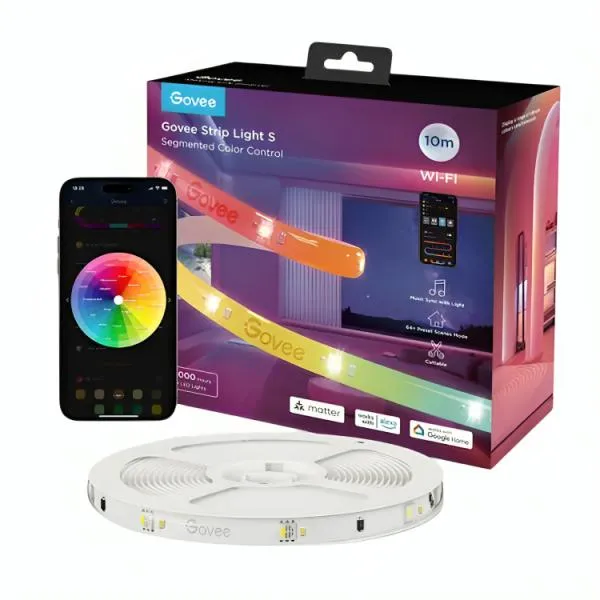 LUCES INTELIGENTES GOVEE H612C CON REVESTIMIENTO PROTECTOR 10 METROS H612CAD1