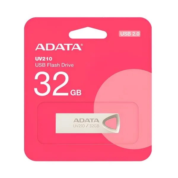 MEMORIA USB 32GB ADATA  AUV210 USB-A 2.0 AUV210-32G-RGD PLATEADO