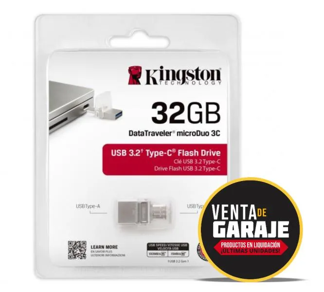 Memoria USB-C Kingston DataTraveler Micro Duo 32GB USB 3.1