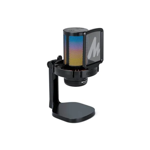 MICRÓFONO GAMING RGB MAONO DGM20 USB NEGRO