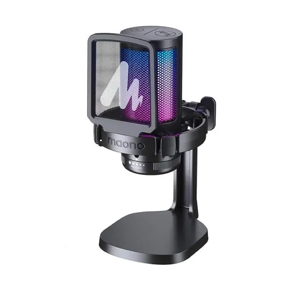 MICRÓFONO GAMING RGB MAONO DGM20S USB / USB-C NEGRO