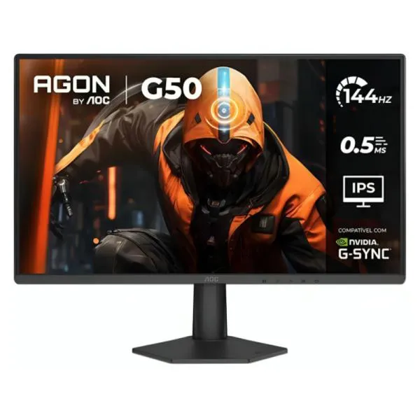 MONITOR AOC 24G50F 24 PULG PLANA FULL HD 1920 X 1080 144 HZ  LCD HDMI / DISPLAYPORT NEGRO