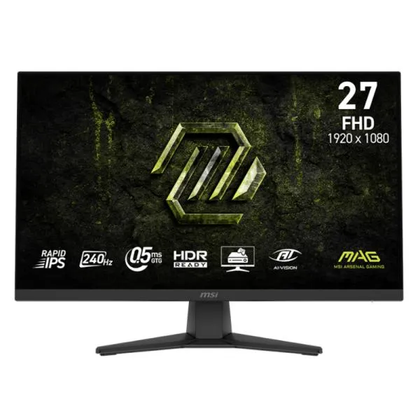 MONITOR GAMING MSI MAG 272F X24 27 PULG PLANA 1920X1080 FREESYNC PREMIUM 9S6-3CE11M-026 NEGRO