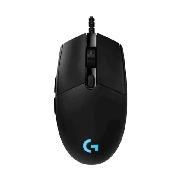 MOUSE GAMING LOGITECH PRO HERO ALÁMBRICO USB 25600 DPI  910-005439 NEGRO