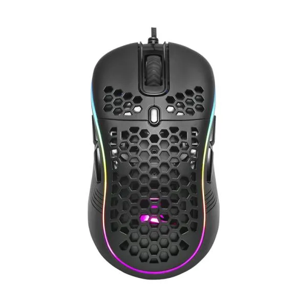 MOUSE GAMING RGB SHARKOON LIGHT2 S ALÁMBRICO USB 6200 DPI 4044951029303 NEGRO