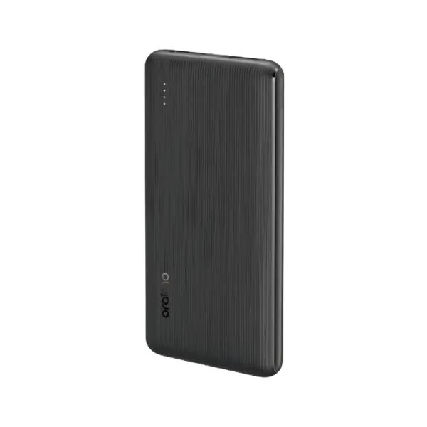 POWER BANK ORAIMO POWERFLOW B11 OPB-1102 10000 MAH CARGA DE 15 W 4 INDICADORES LED Y MODO DE BAJA CORRIENTE NEGRO