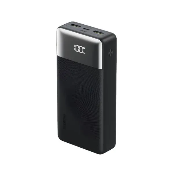 POWER BANK ORAIMO POWERNOVA Q21 OPB-7200Q 20000 MAH CARGA RÁPIDA DE 22.5 W PANTALLA DIGITAL Y CARGA DE 3 DISPOSITIVOS NEGRO