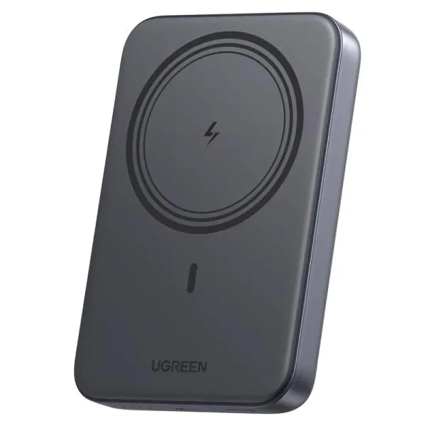 POWER BANK UGREEN PB561 NEXODE 10000MAH USB-C INALÁMBRICO MAGNÉTICO CARGA RÁPIDA 20W PD 25919 GRIS