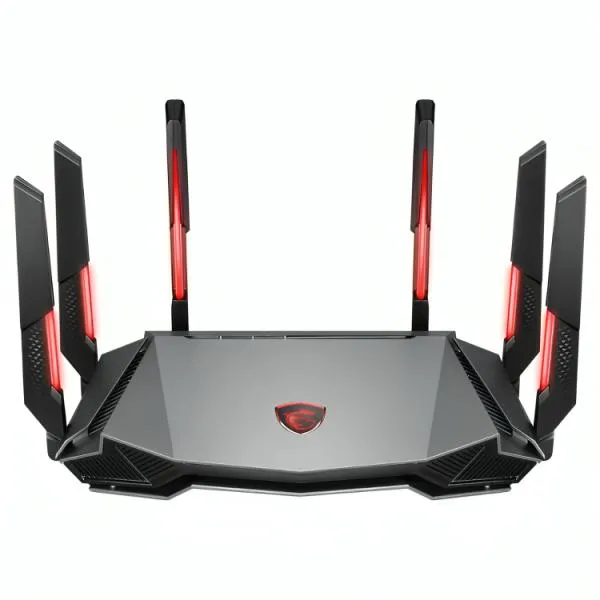 ROUTER GAMING MSI RADIX AXE6600 TRI-BAND WIFI 6E PUERTOS WAN/LAN / LAN / USB 302-8ZD00UU-000 NEGRO