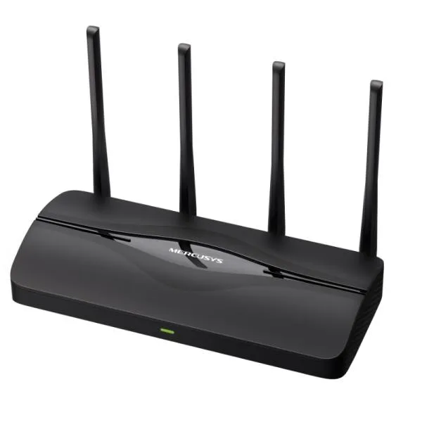 ROUTER MERCUSYS MR27BE(EU) DUAL BAND 2.4/5 GHZ 3600 MBPS WIFI 7 PUERTOS WAN / LAN NEGRO