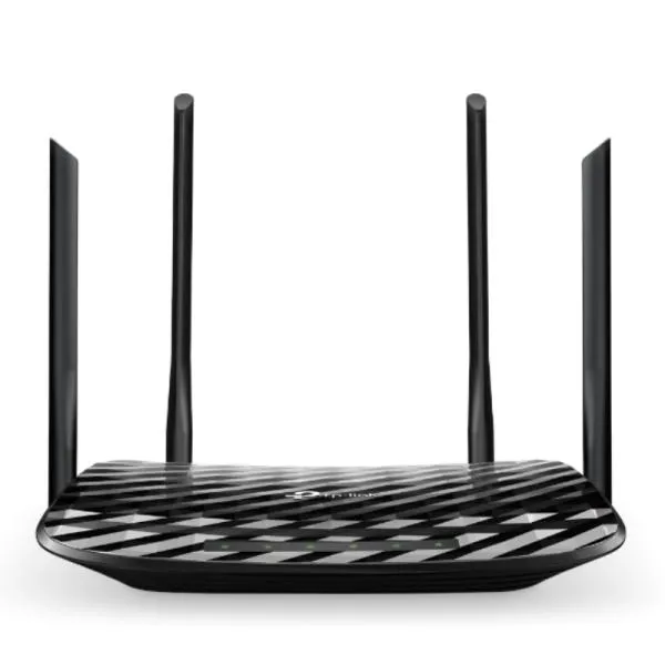 ROUTER TP LINK ARCHER C6 DUAL BAND 2.4/5 GHZ 1200 MBPS WIFI 5 MU-MIMO PUERTOS WAN / LAN NEGRO