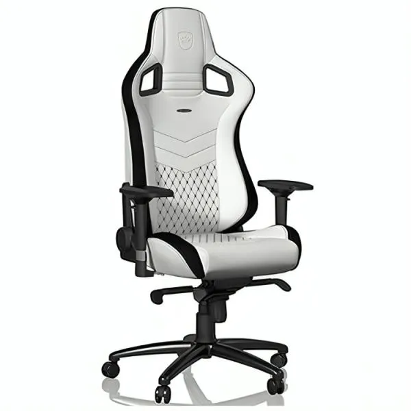 SILLA GAMING NOBLECHAIRS  EPIC CUERO SINTÉTICO NBL-PU-WHT-001 BLANCO